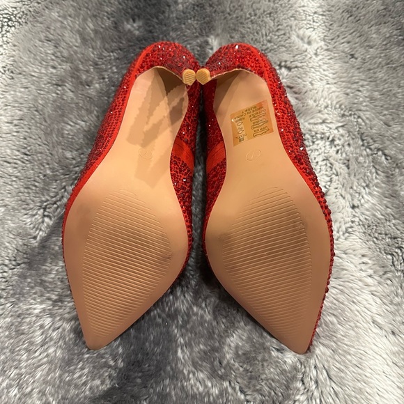 AKIRA Red Rhinestone Heels - Picture 4 of 7